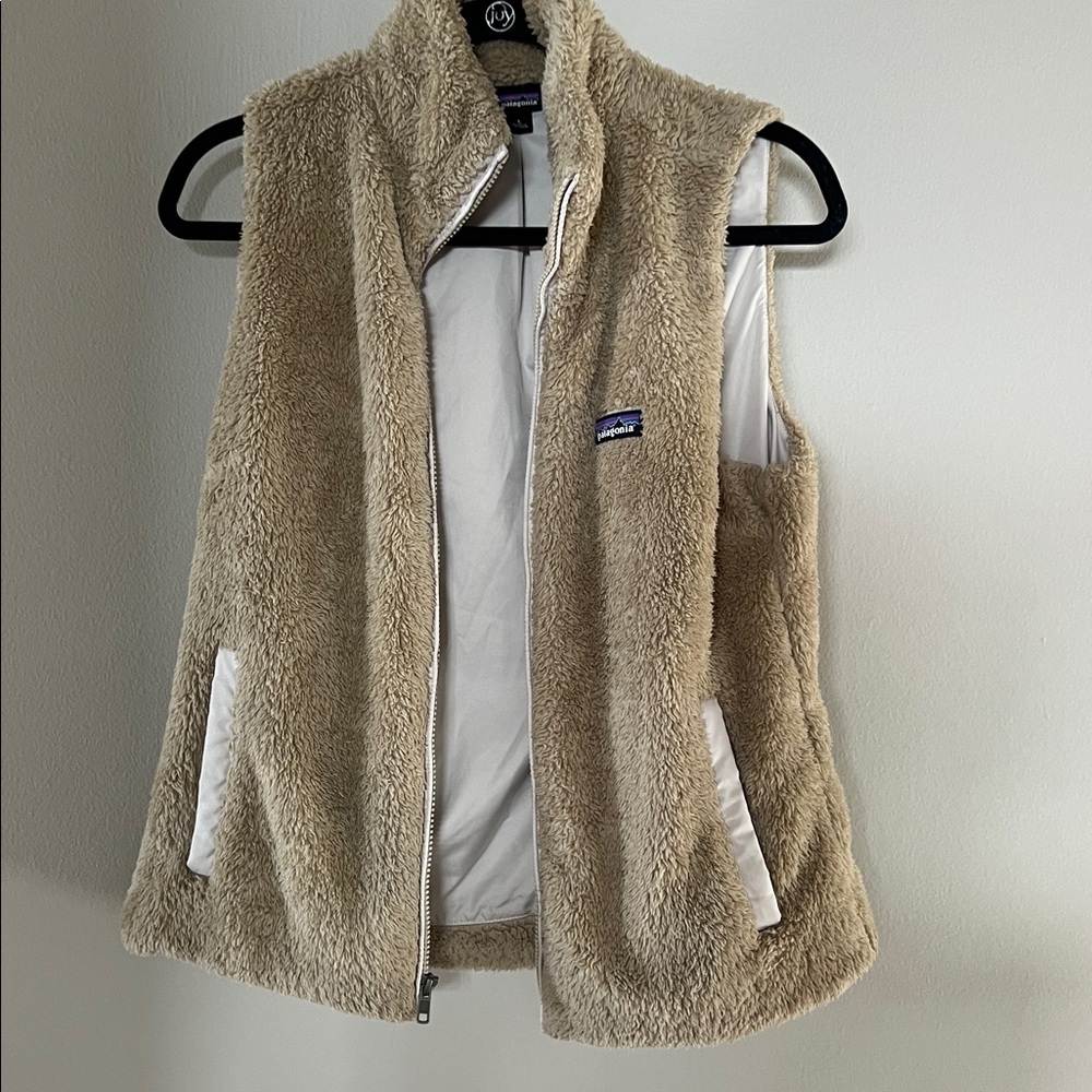 Patagonia Beige Fleece Vest